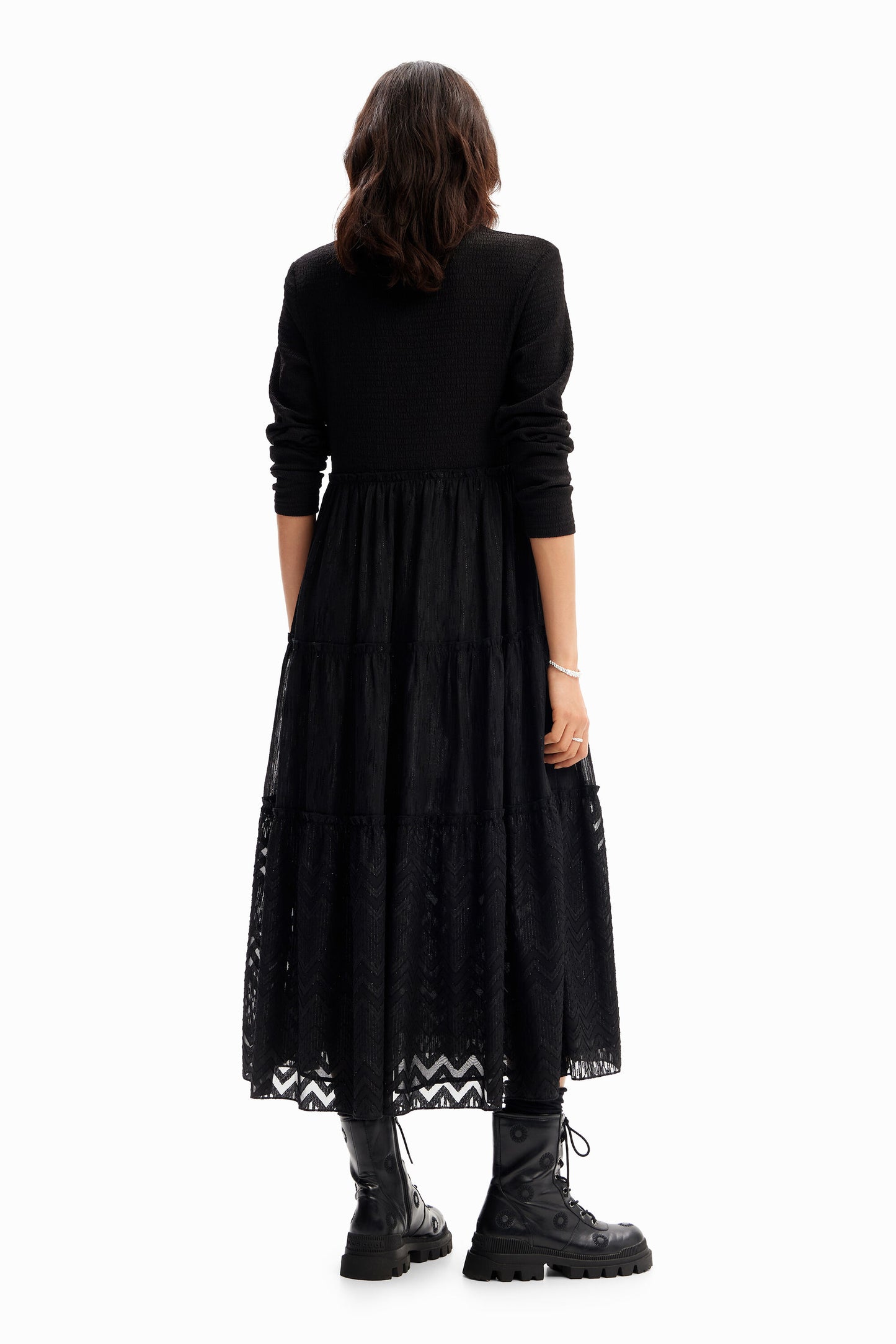 Combination midi dress