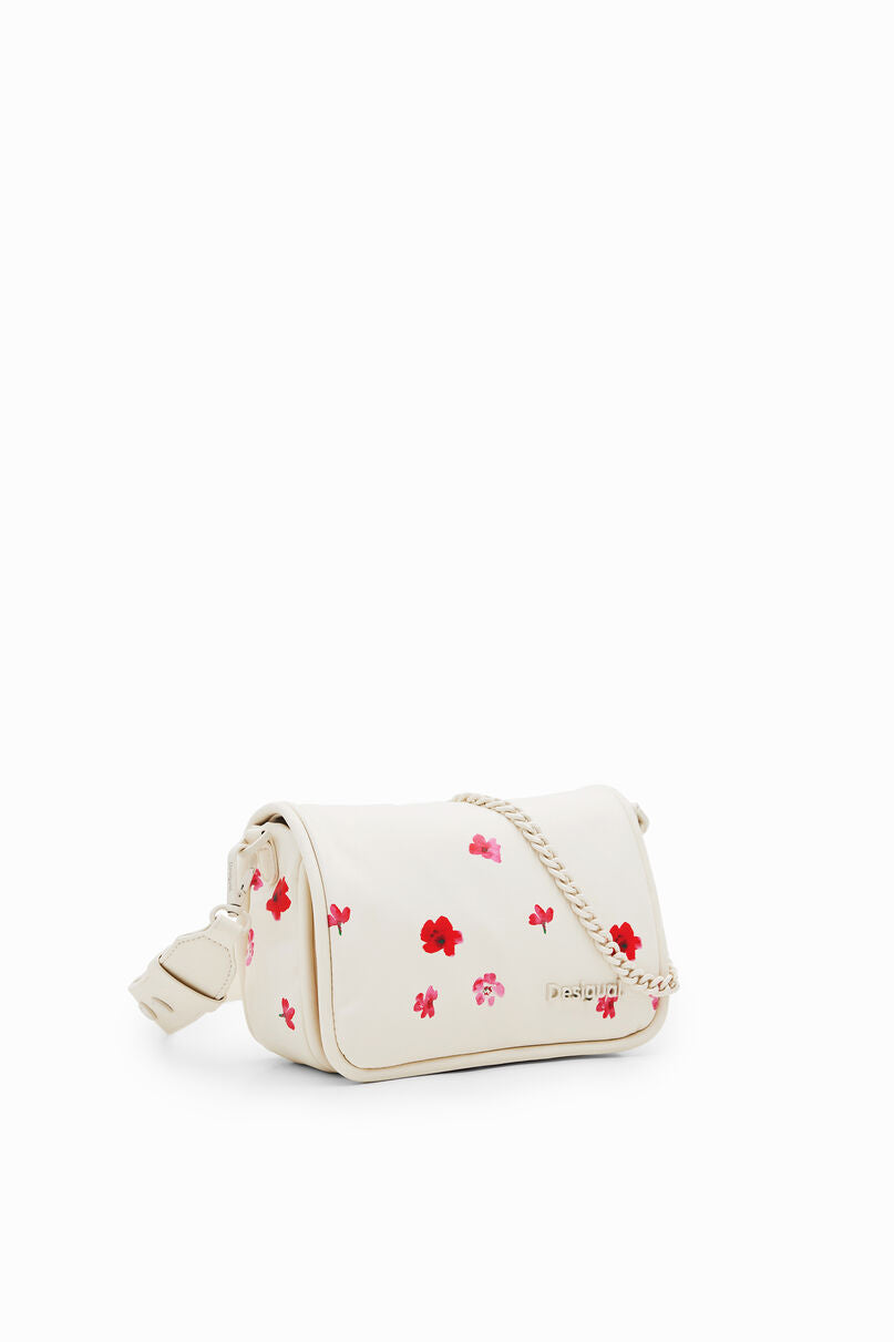 S padded floral crossbody bag