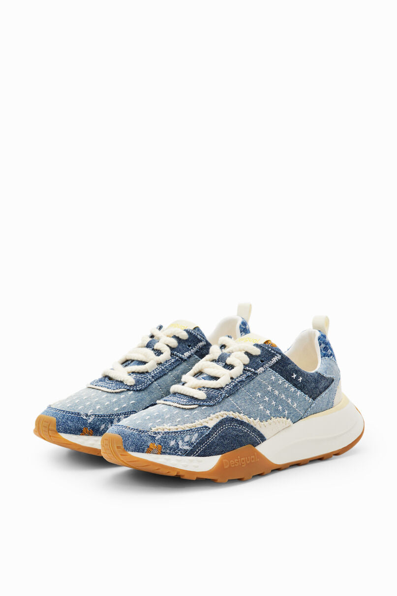 Denim jogger sneakers