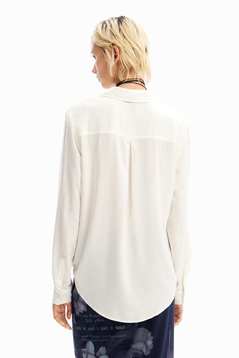 Patchwork pocket daisy shirt