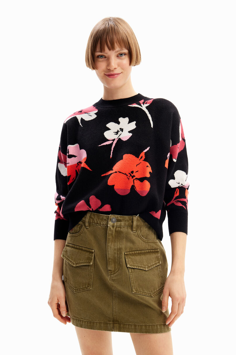 Denim pockets mini skirt