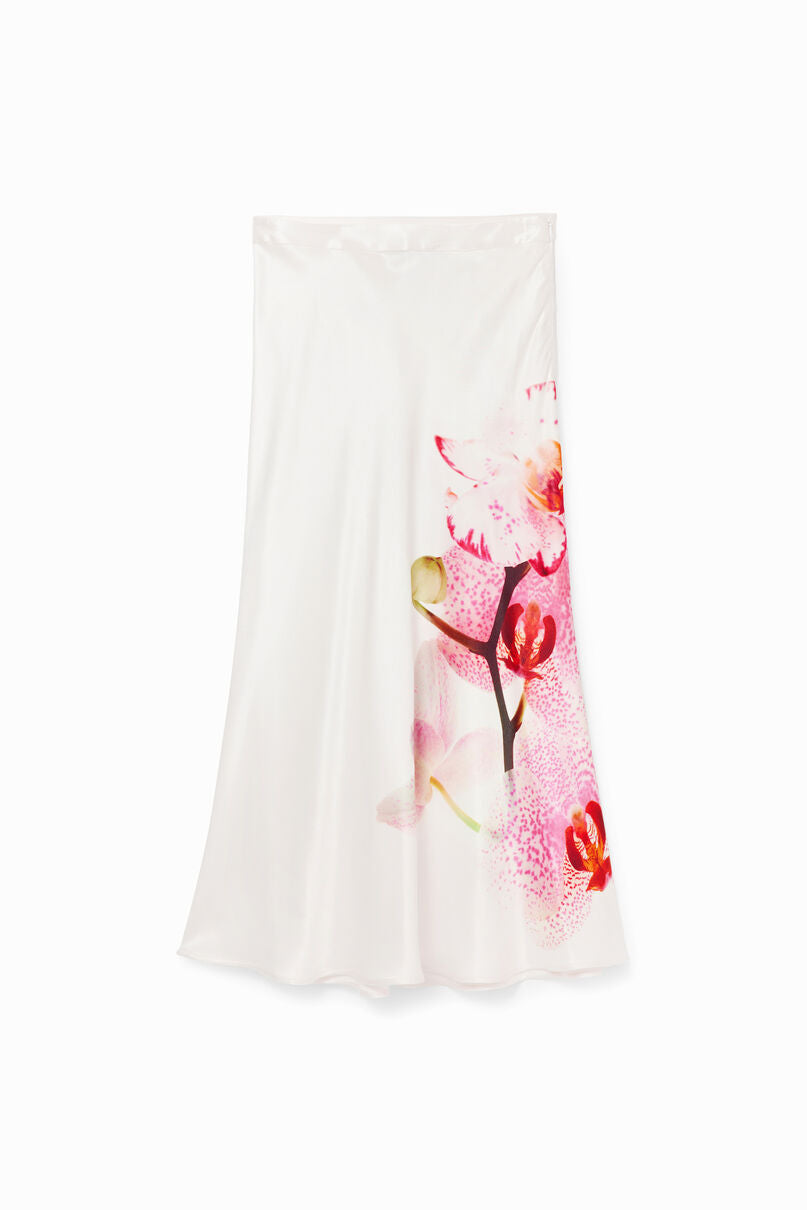 Orchid midi skirt