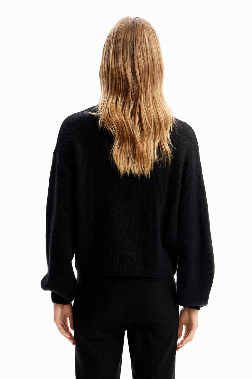 Chunky knit butterfly pullover