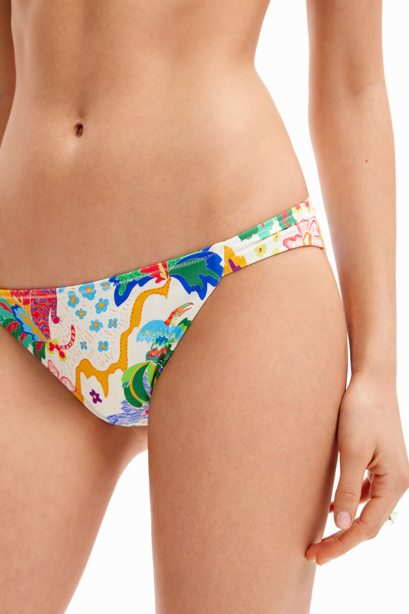 Jungle design bikini bottoms