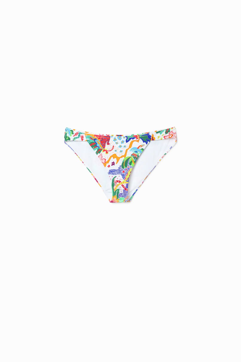 Jungle design bikini bottoms