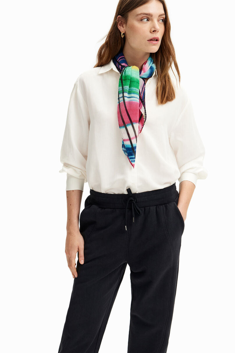 Seamed jogger trousers
