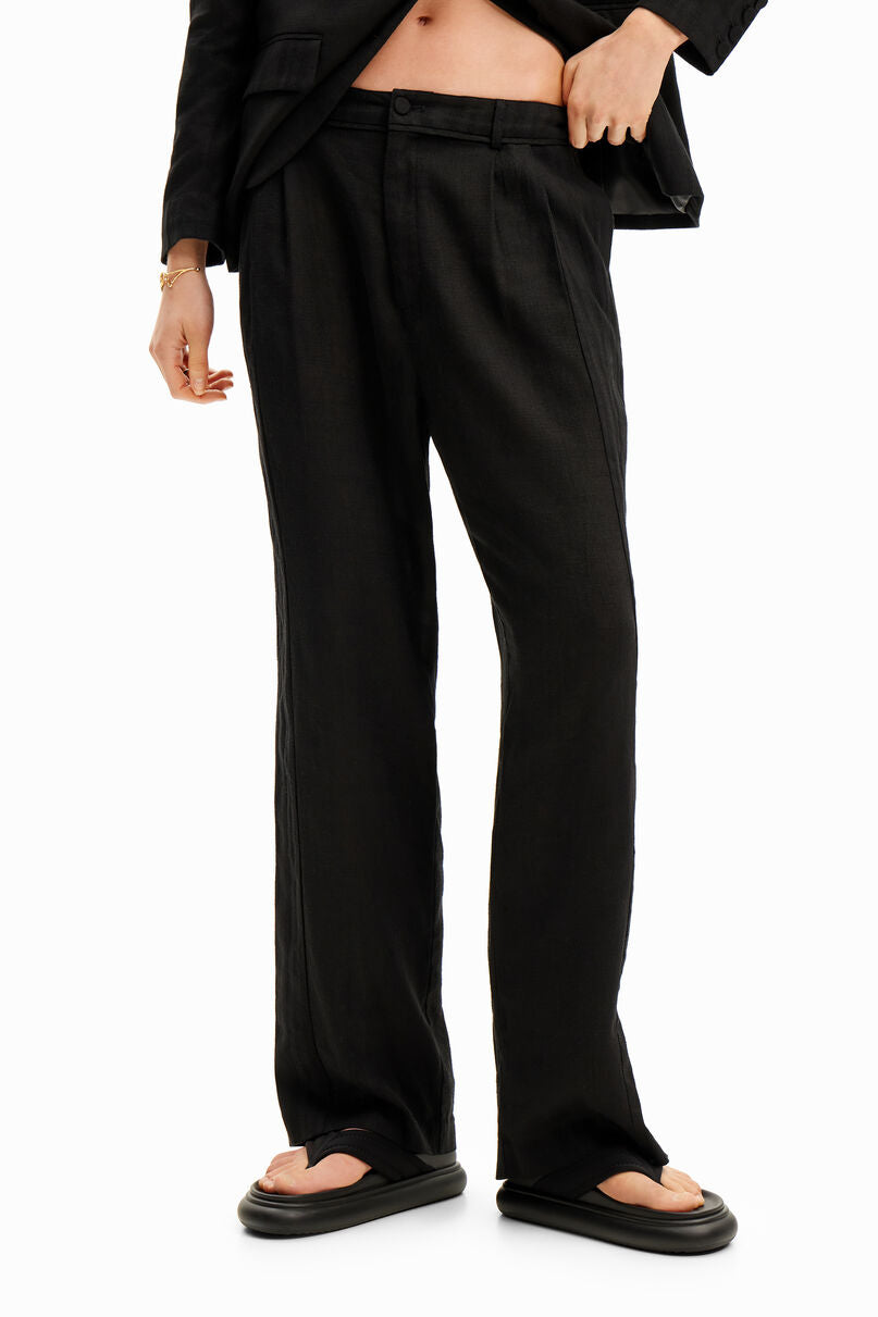 Rustic tailored trousers
