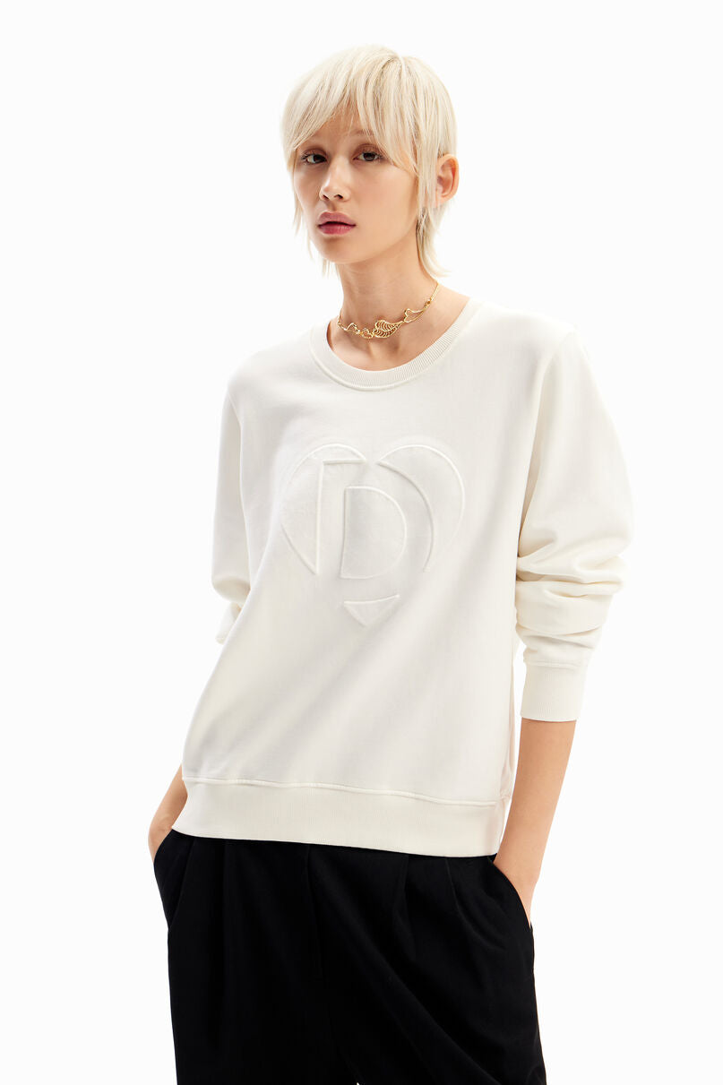 Embossed imagotype sweatshirt