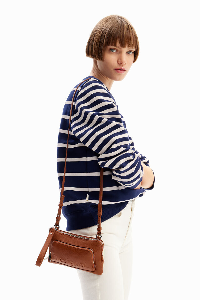 Striped imagotype sweatshirt