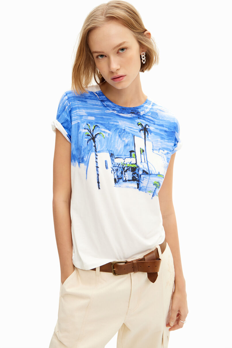 Mediterranean landscape T-shirt