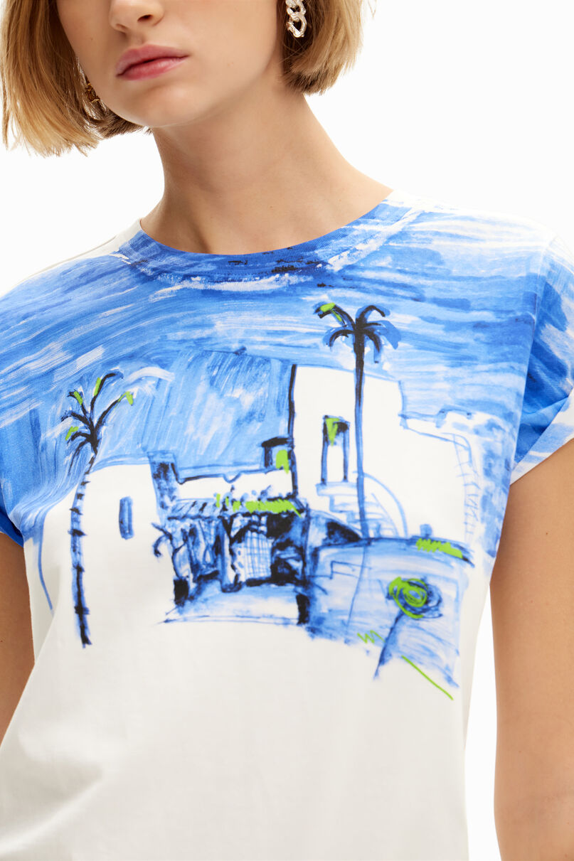 Mediterranean landscape T-shirt