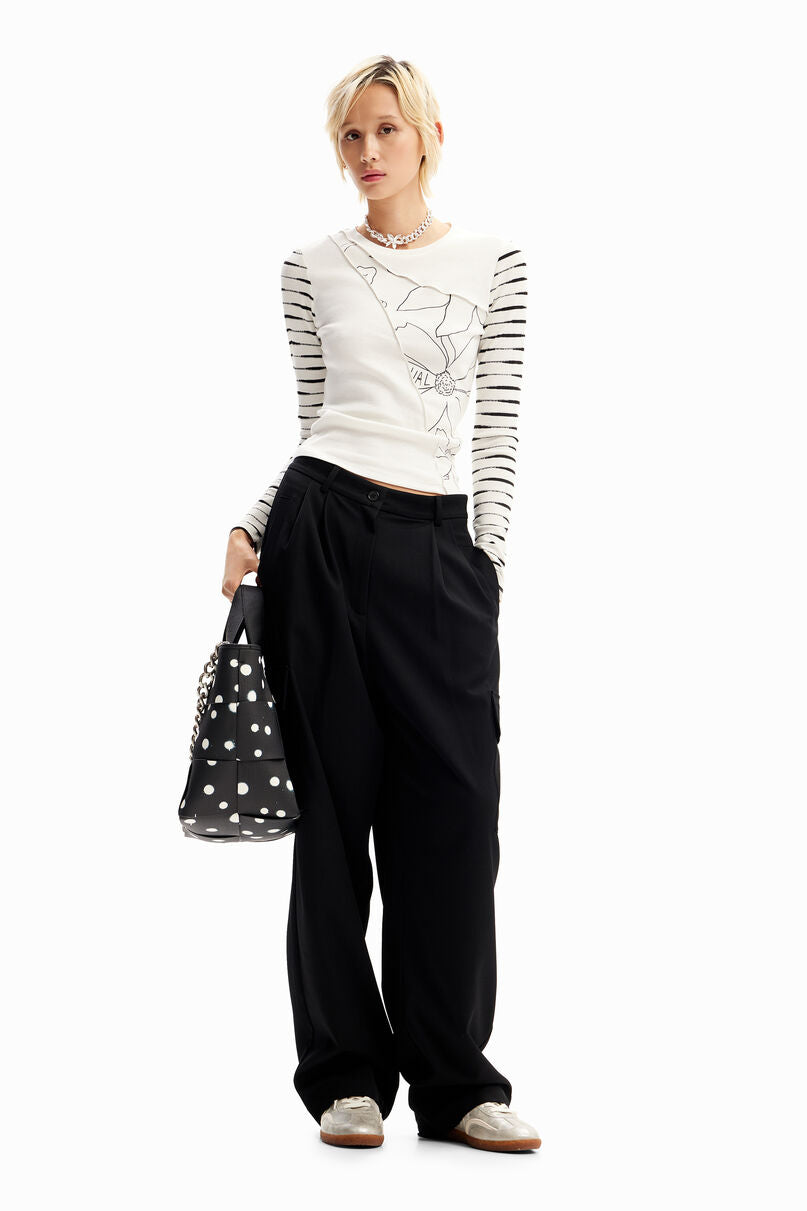Patchwork floral T-shirt