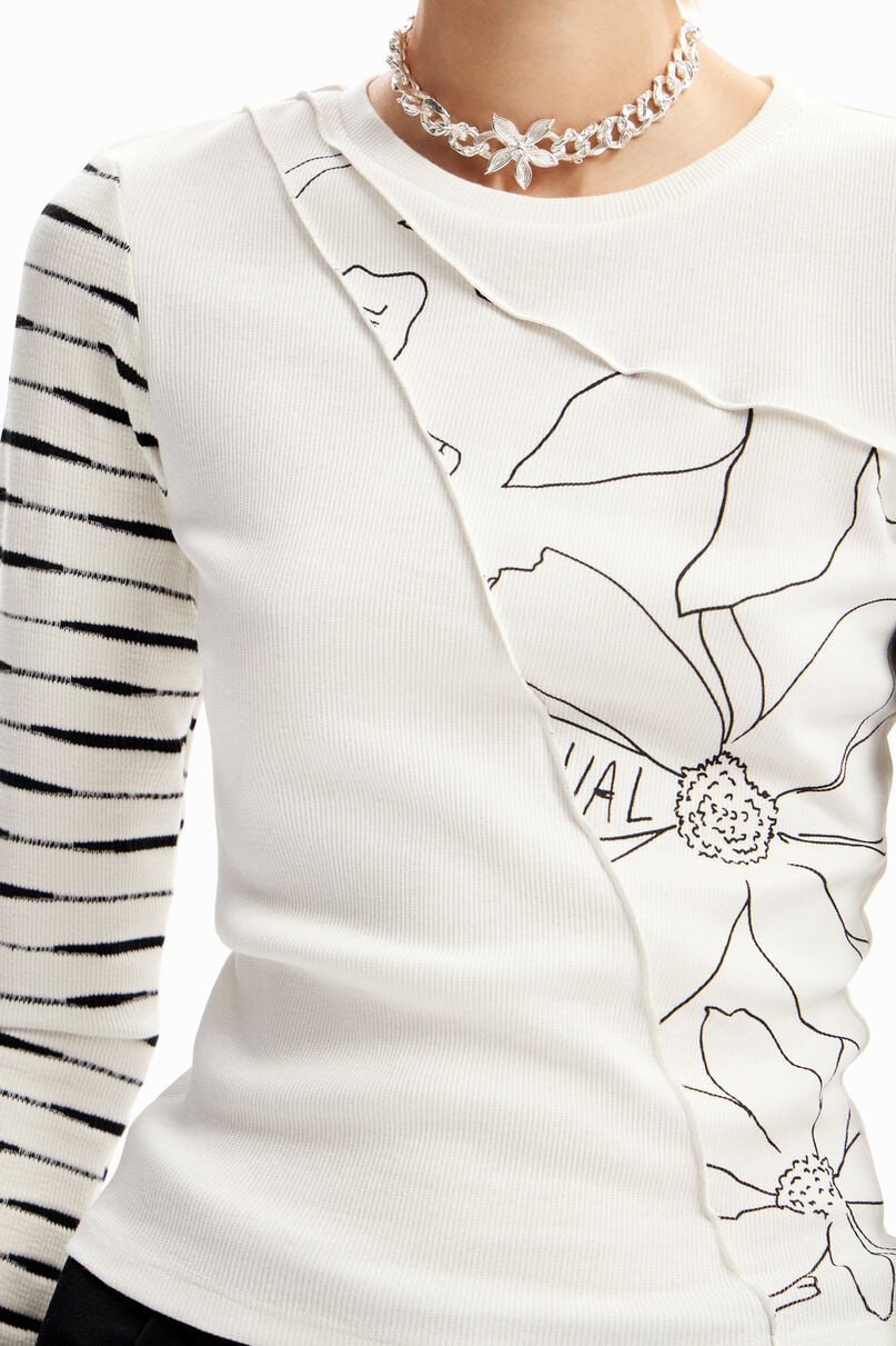 Patchwork floral T-shirt