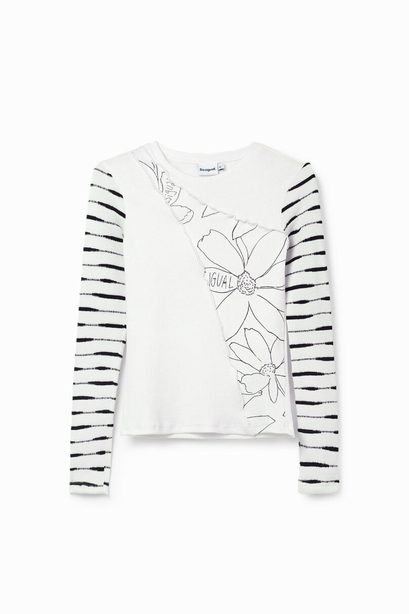 Patchwork floral T-shirt
