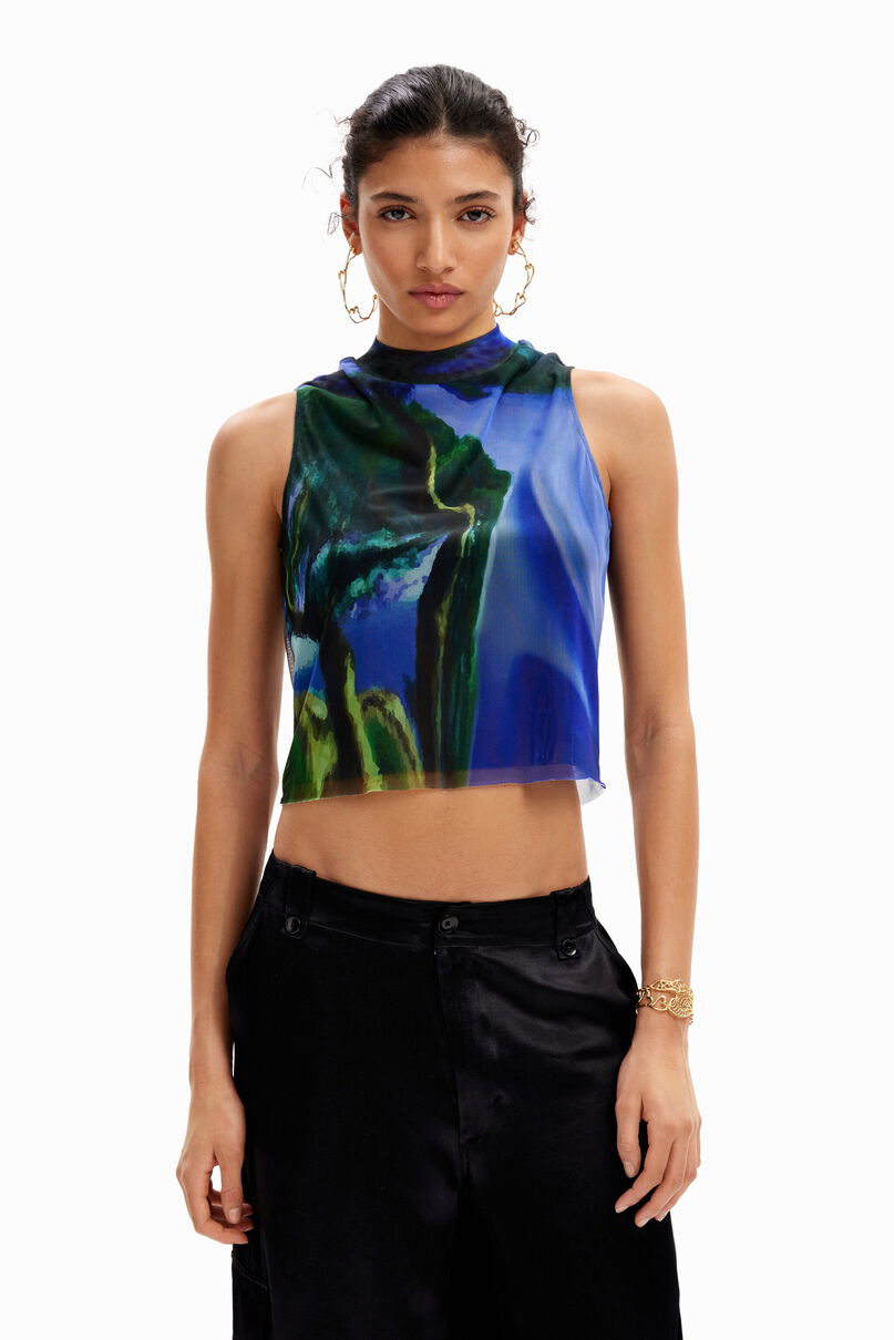 Tulle landscape T-shirt