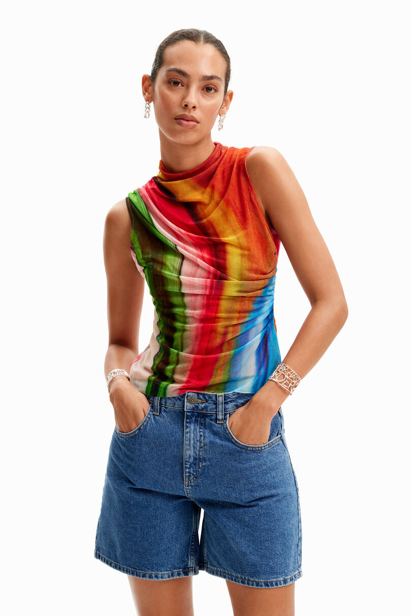 Tulle wave T-shirt