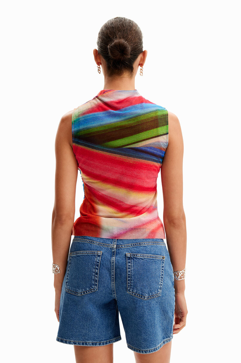 Tulle wave T-shirt