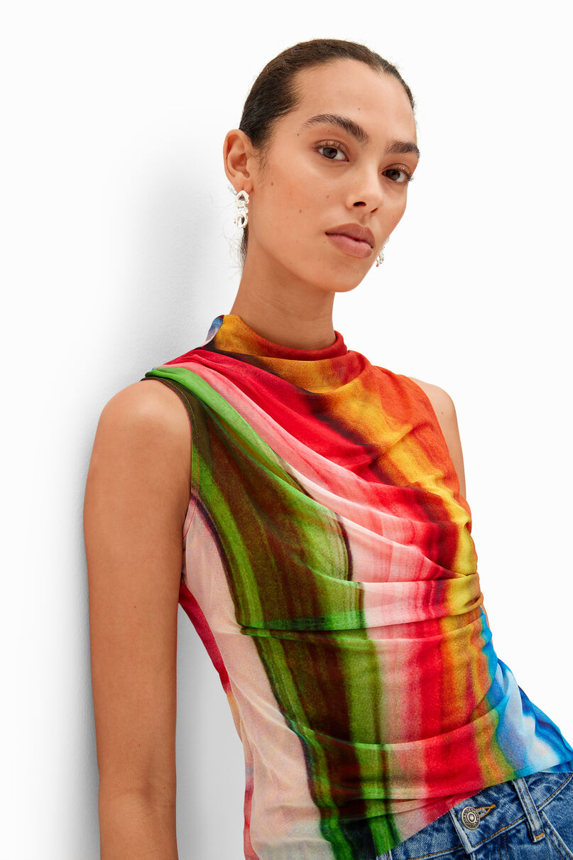 Tulle wave T-shirt