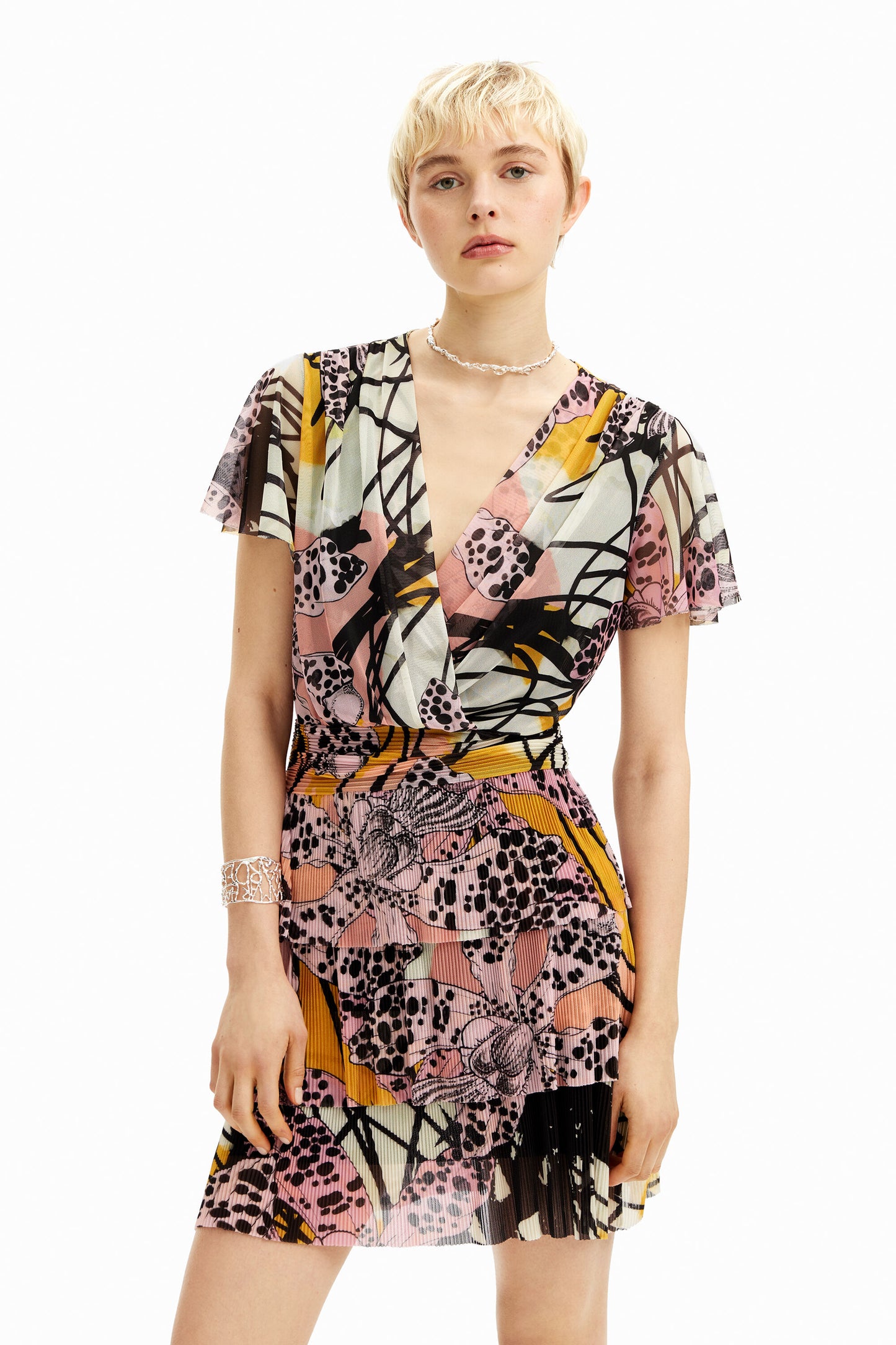 Orchid mini dress