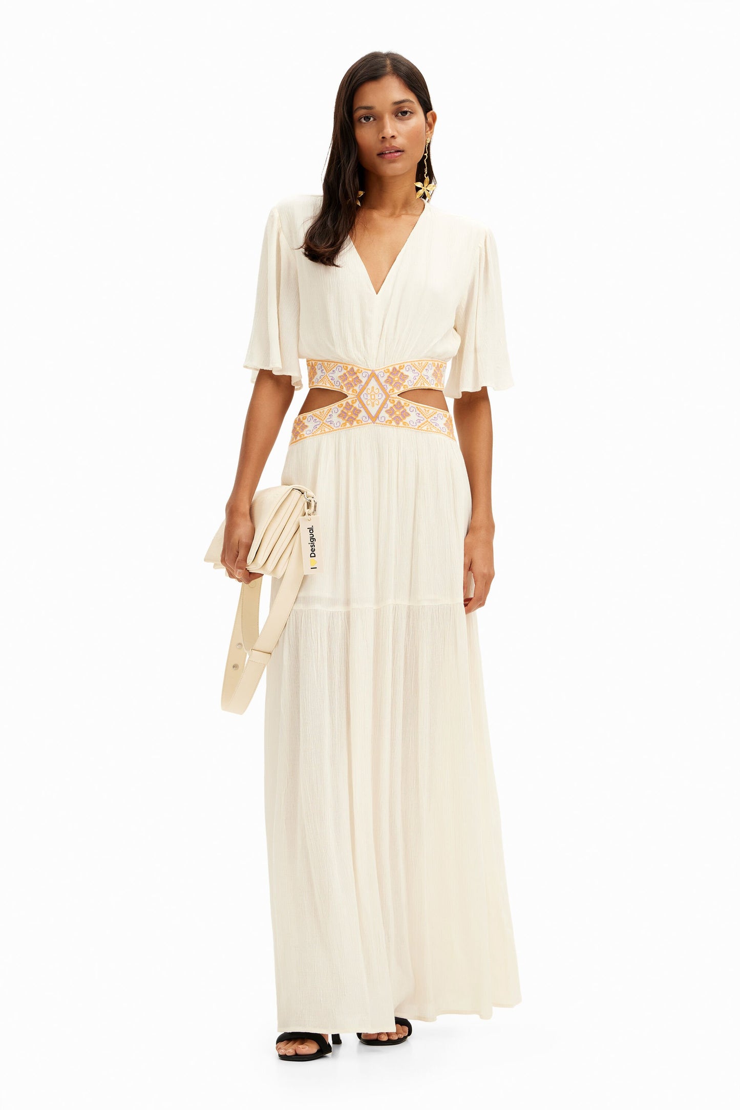 Long cut-out dress