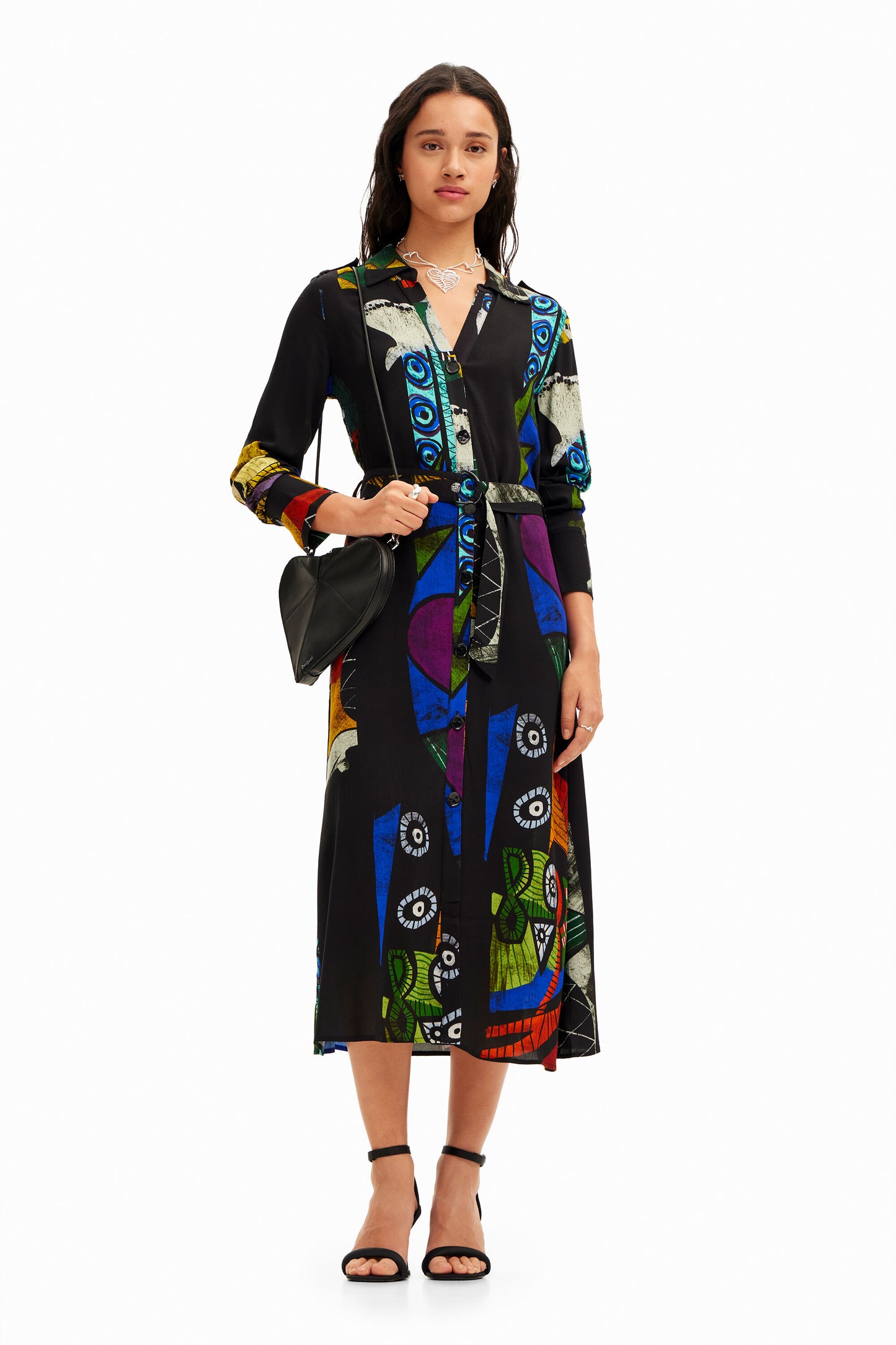 Midi shirt dress
