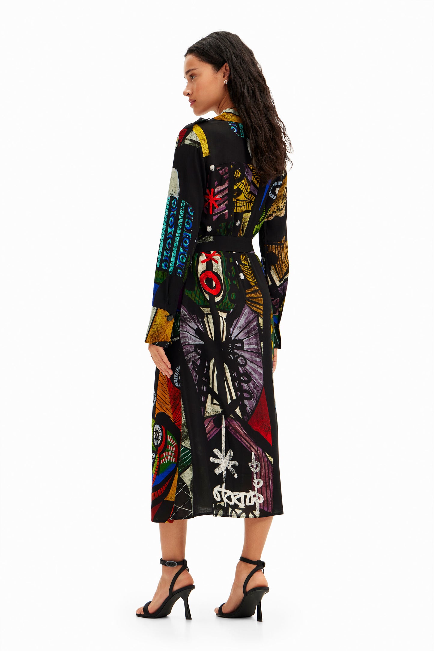 Midi shirt dress