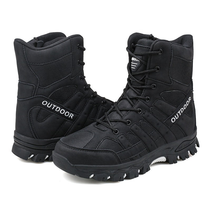 Men's Lightweight  Breathable Durable Anti-slip Hiking Boots Combat Army Boots Work Boots
