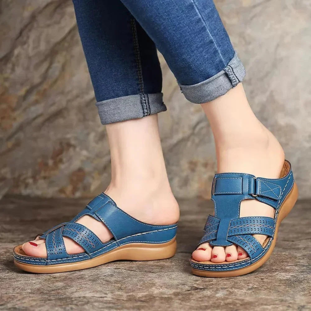 🔥Letzter Tag 60 % Rabatt🔥 – Edle, bequeme Vintage-Sandalen mit offener Zehenpartie