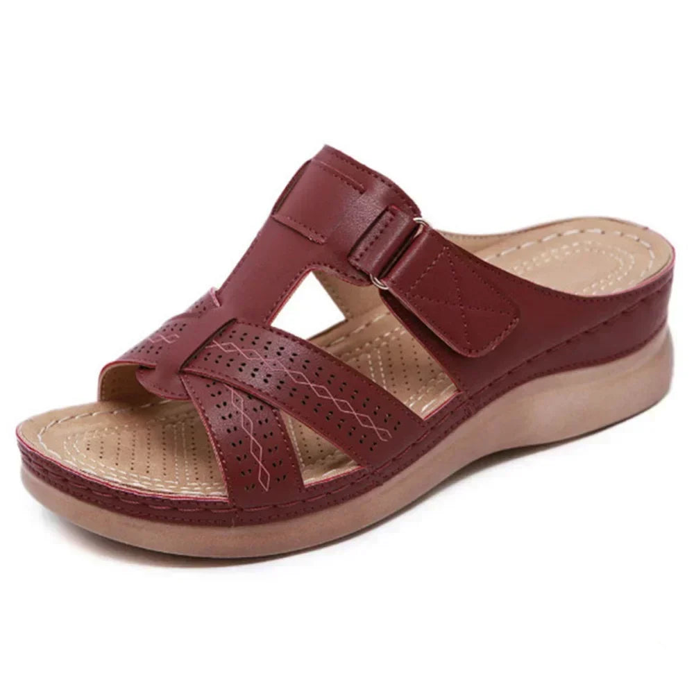 🔥Letzter Tag 60 % Rabatt🔥 – Edle, bequeme Vintage-Sandalen mit offener Zehenpartie