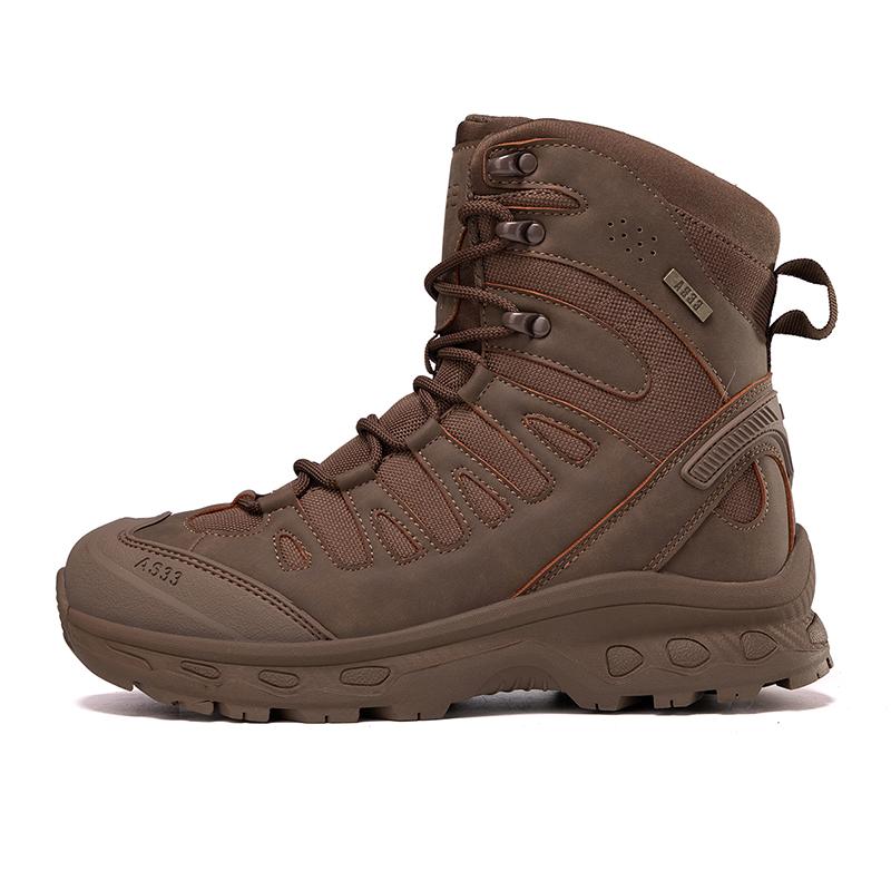 Militärische taktische Herren-Arbeitsstiefel, wasserdicht, rutschfest, pannensicher, knöchelhoch, Anti-Verstauchung