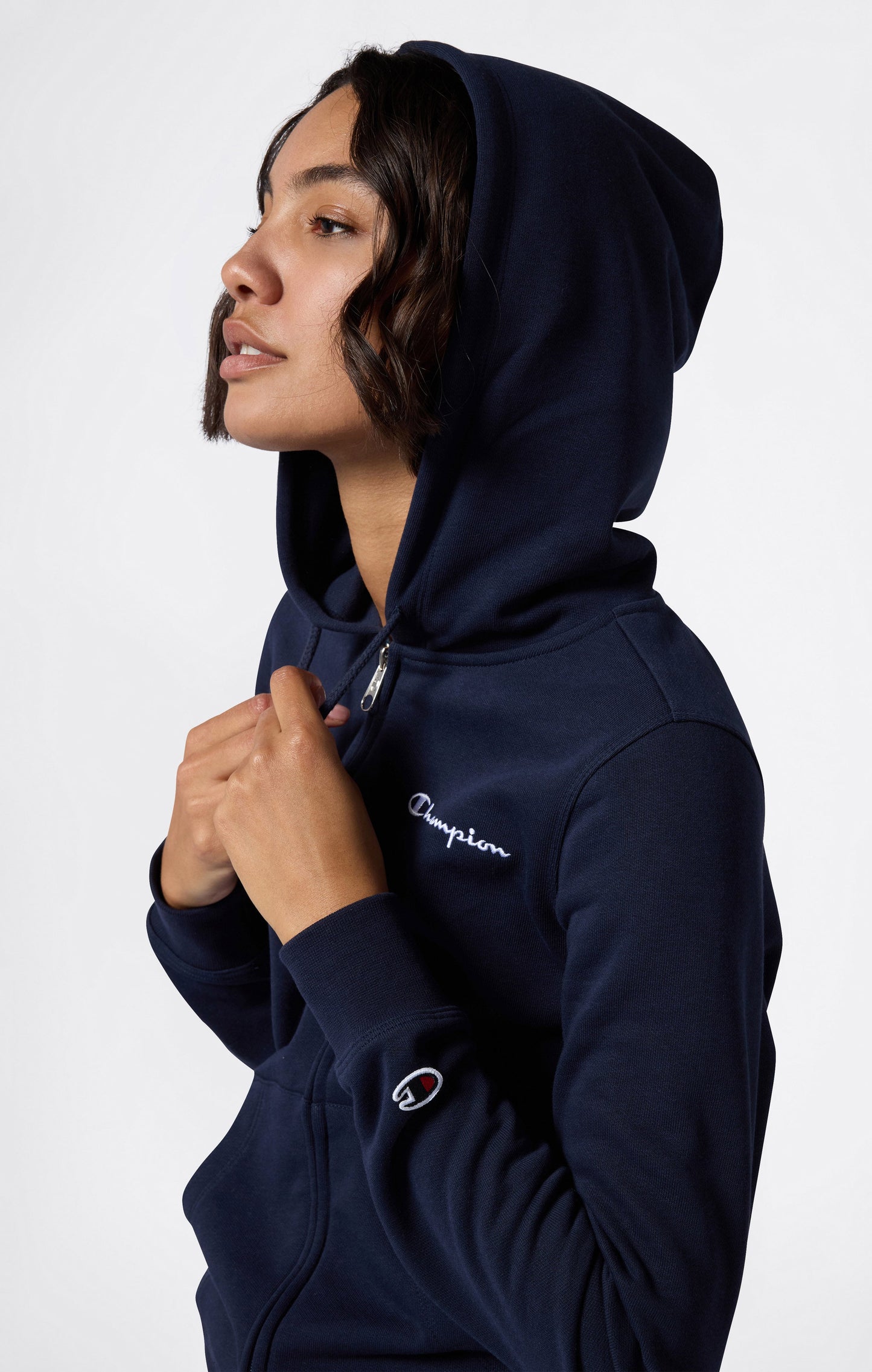 Damen-Kapuzenjacke mit Reißverschluss – Symbole
