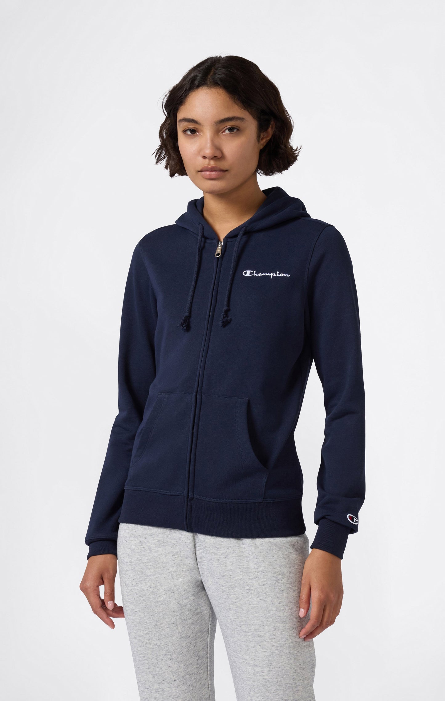 Damen-Kapuzenjacke mit Reißverschluss – Symbole
