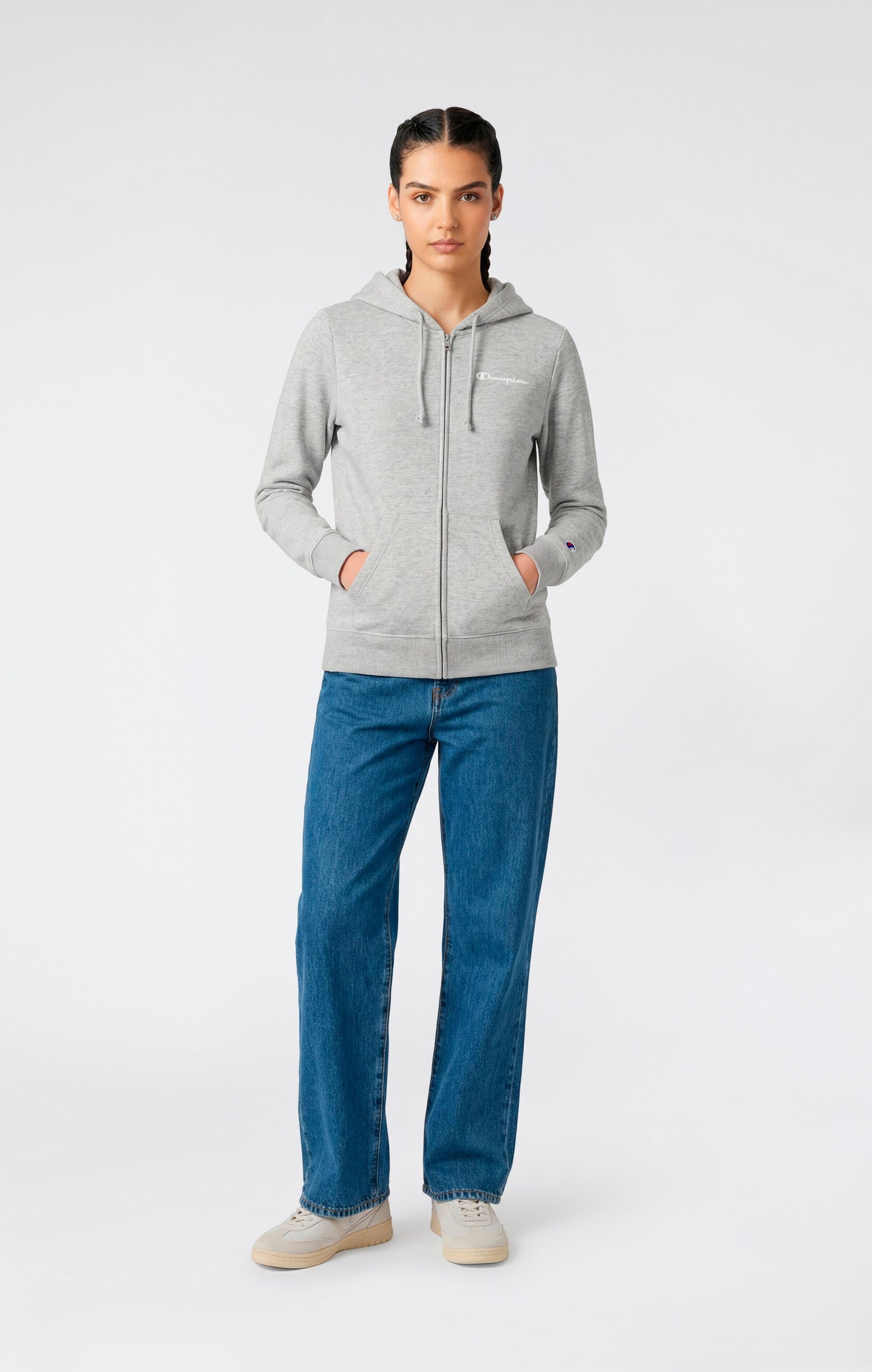 Women's Lightweight Full Zip Hoodie Icons