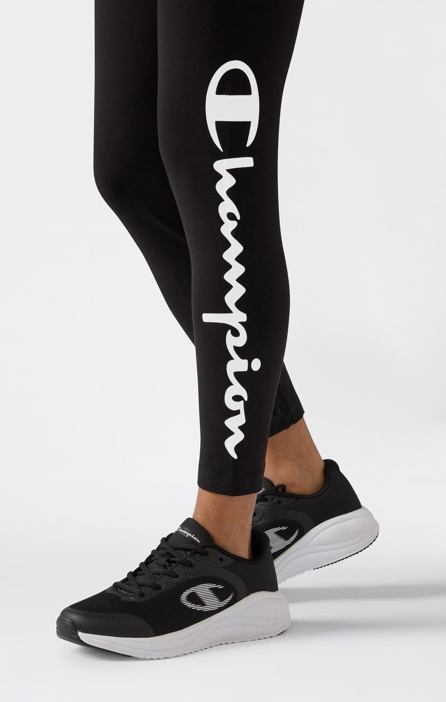 Women's Crop Leggings Script Logo