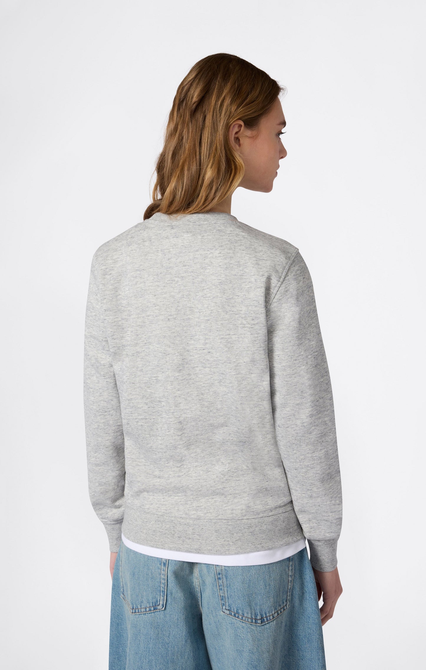 Women's Lightweight Crewneck Sweatshirt with Maxi Printed Logo