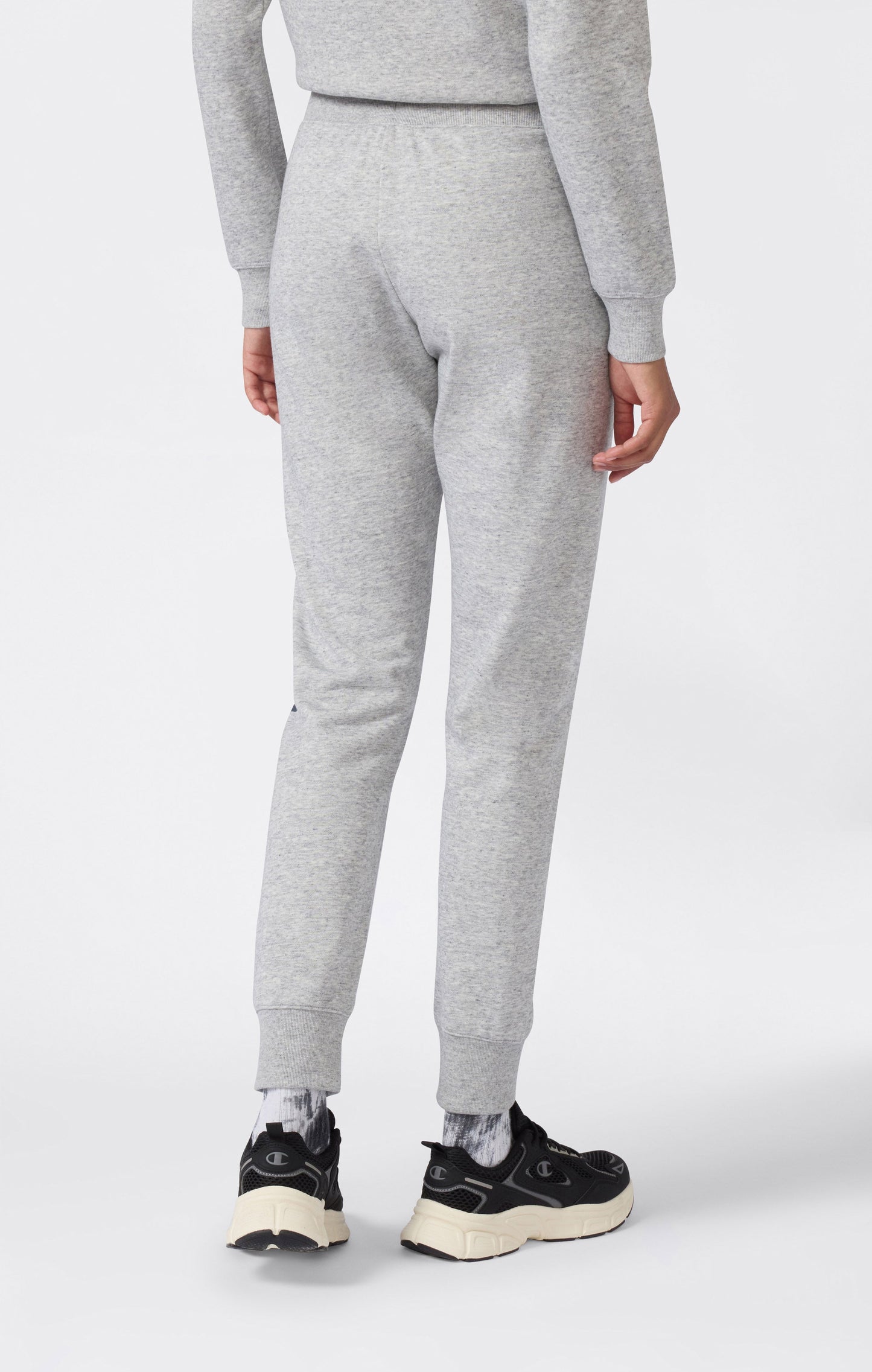 Damen-Jogginghose mit Rippbündchen und Maxi-Print-Logo, leicht