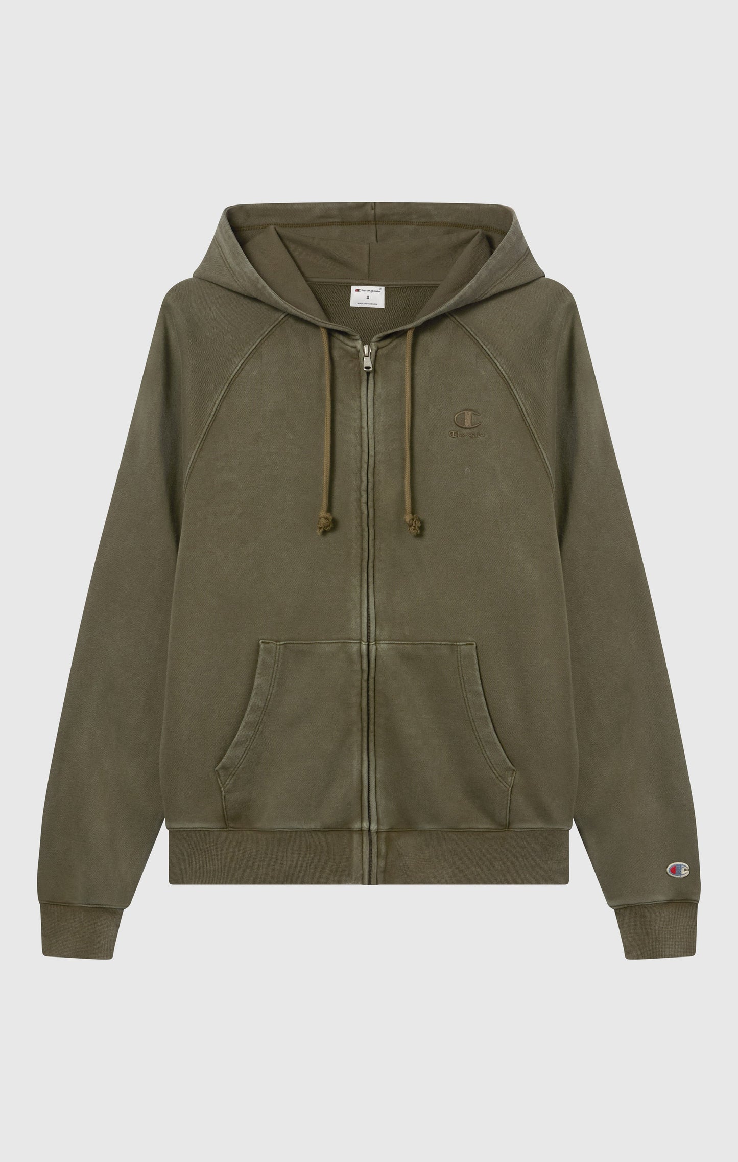 Women's Washed Effect Full Zip Hoodie Icons