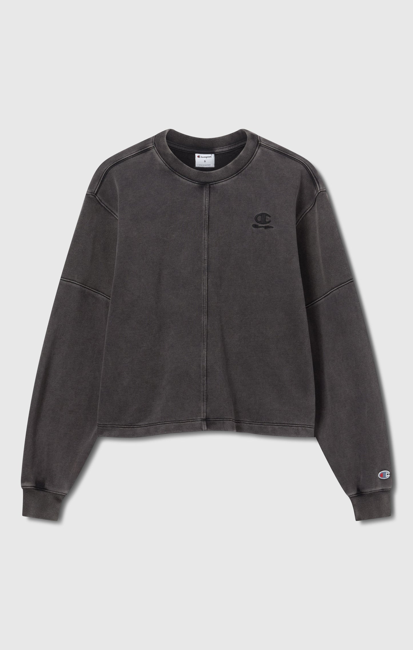 Women's Washed Effect Crewneck Sweatshirt Icons