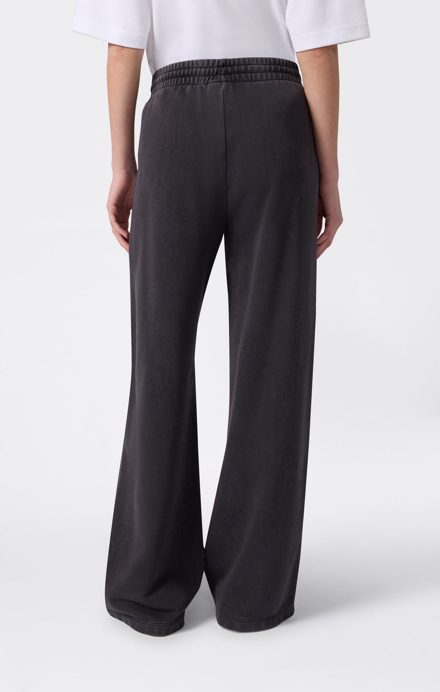Damen Hose mit weitem Bein und Washed-Effekt-Icons