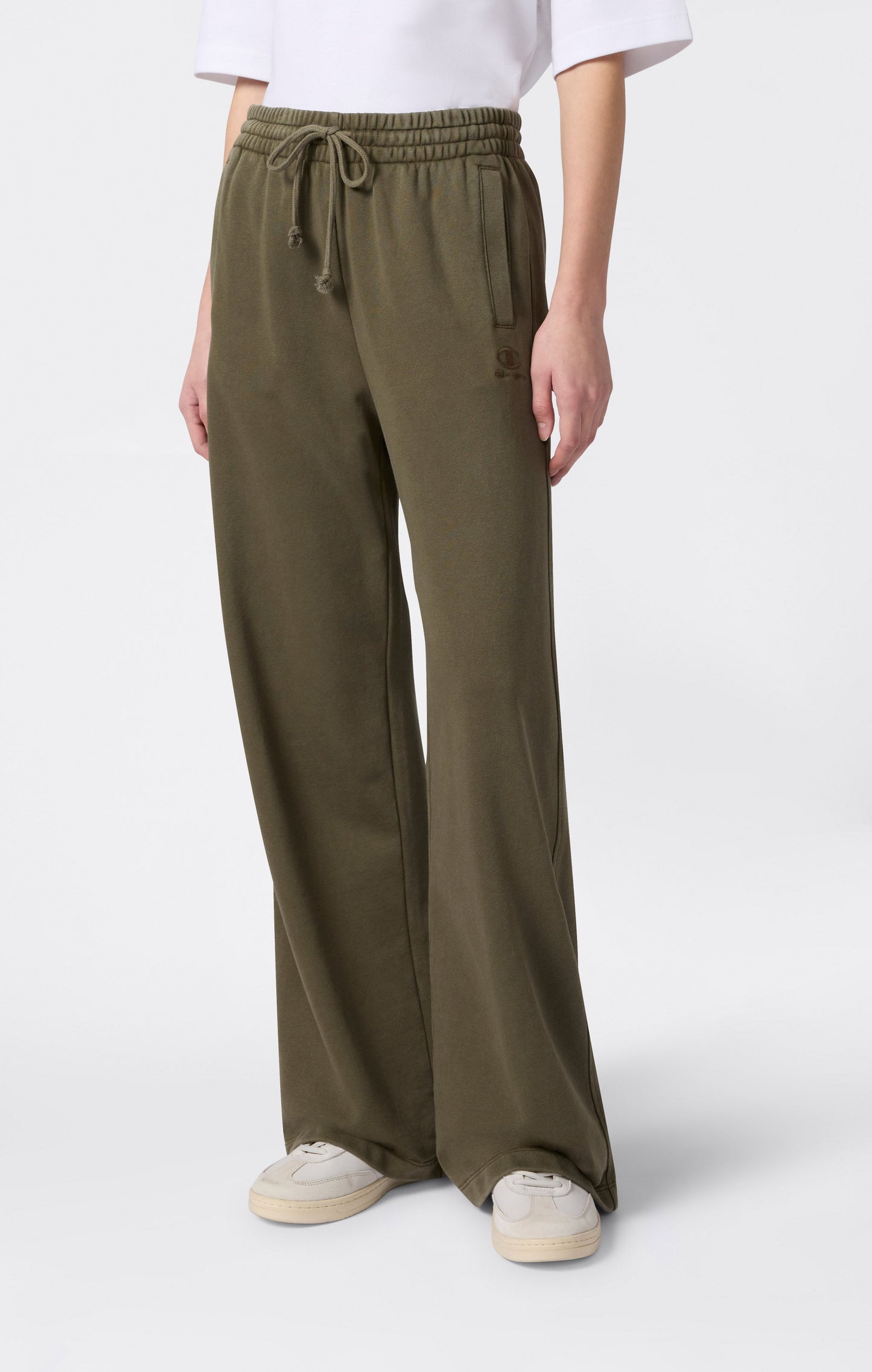 Damen Hose mit weitem Bein und Washed-Effekt-Icons