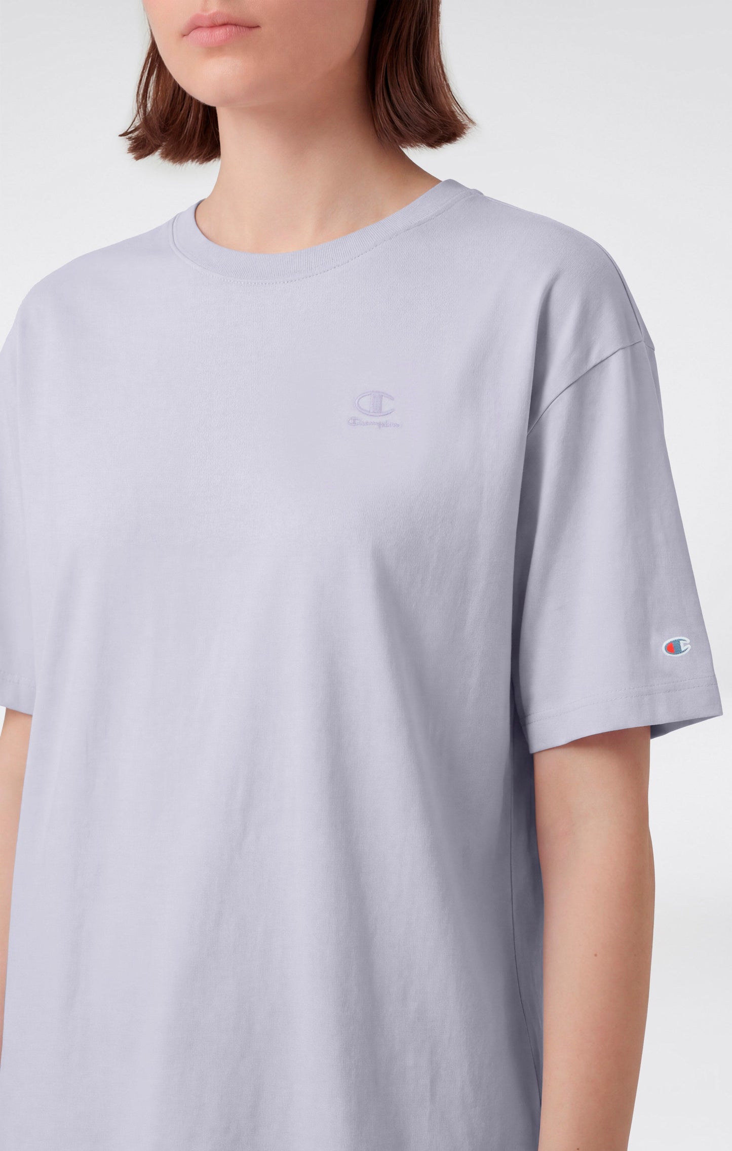 Women's Washed Effect Crewneck T-Shirt Icons