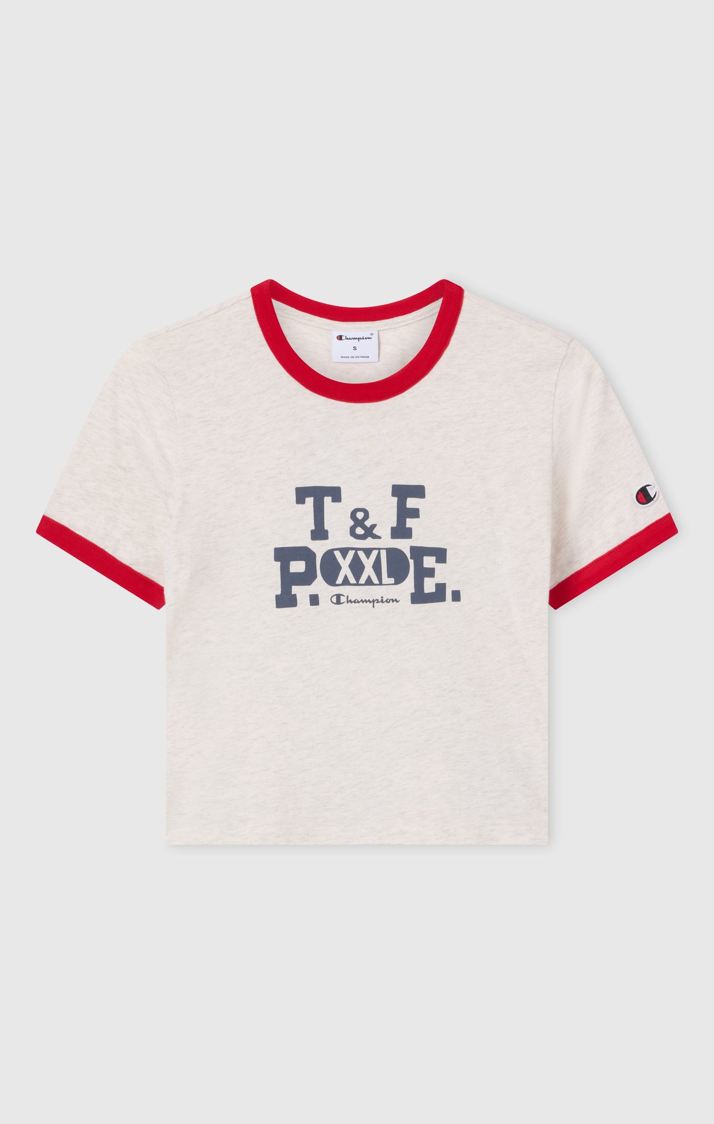 Women's Cropped Ringer T-Shirt with Graphic