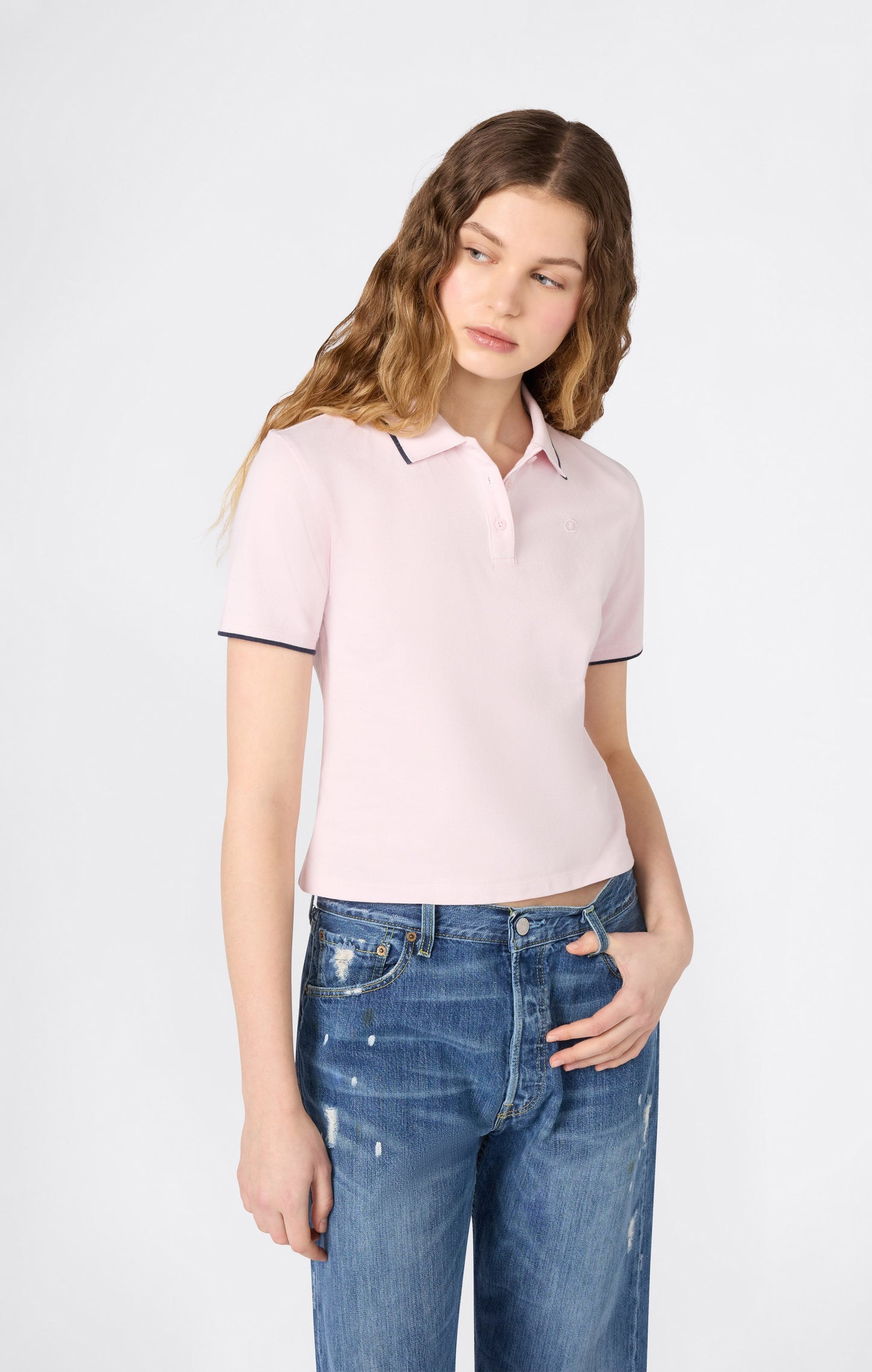 Women's Cropped Polo Shirt