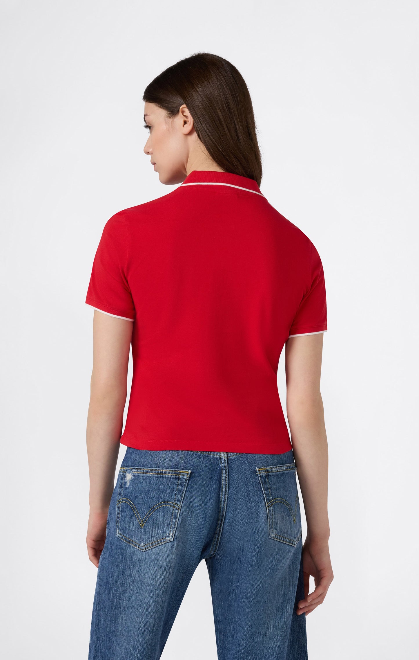 Women's Cropped Polo Shirt