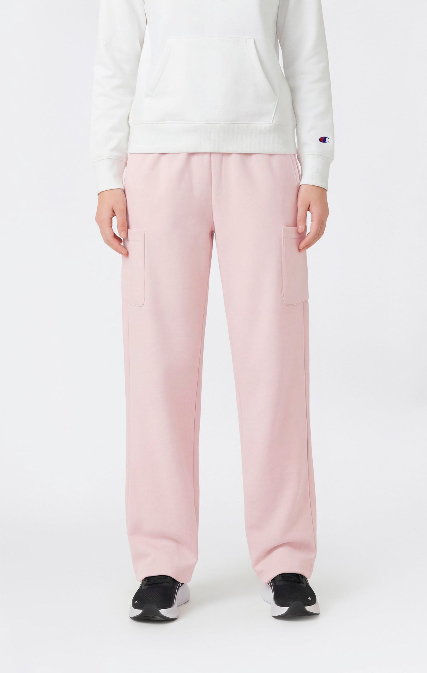 Women's Lightweight Wide Leg Fleece Jogger Pants Icons