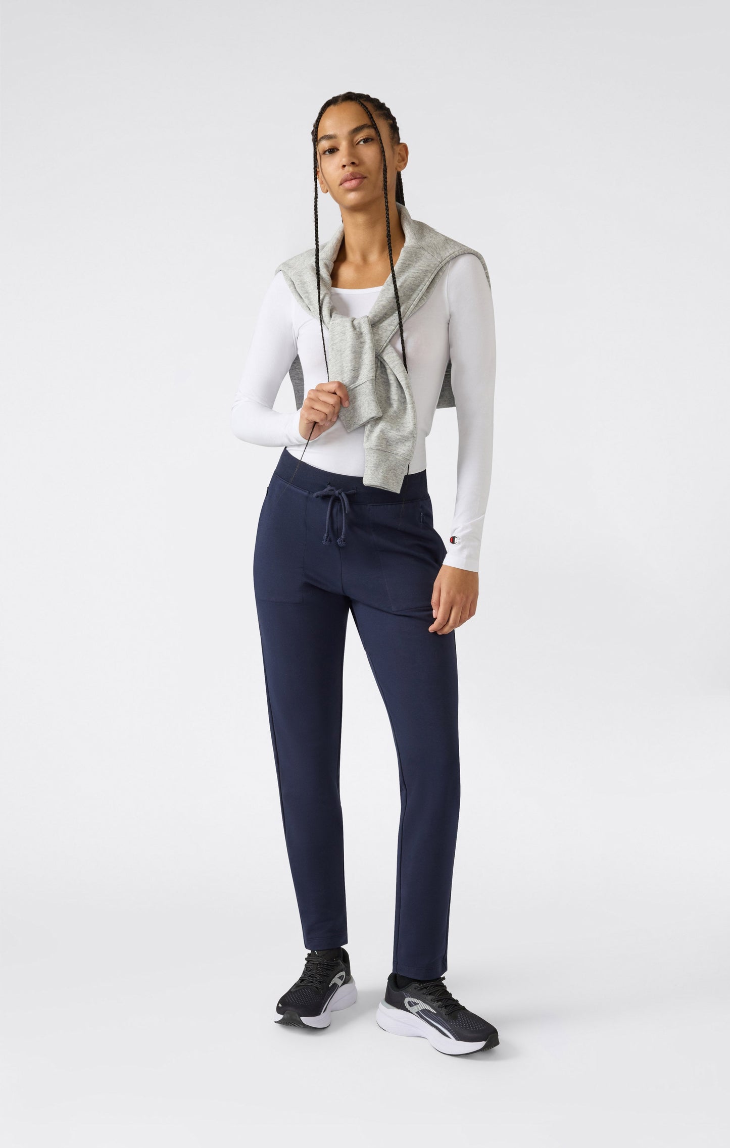 Damen leichte Slim-Fleece-Jogginghose Symbole