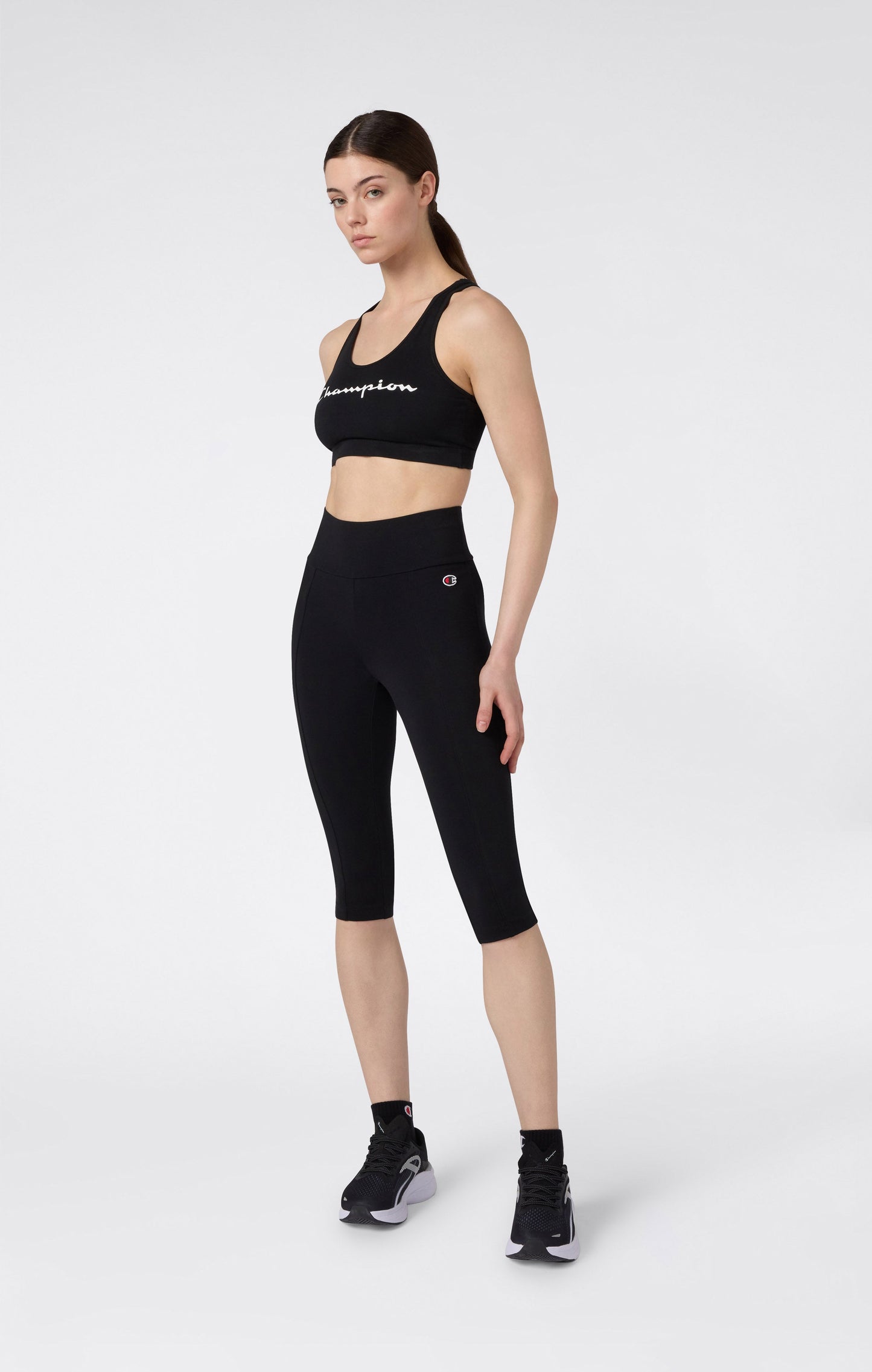 Damen 3/4 Stretch-Baumwoll-Leggings Icons