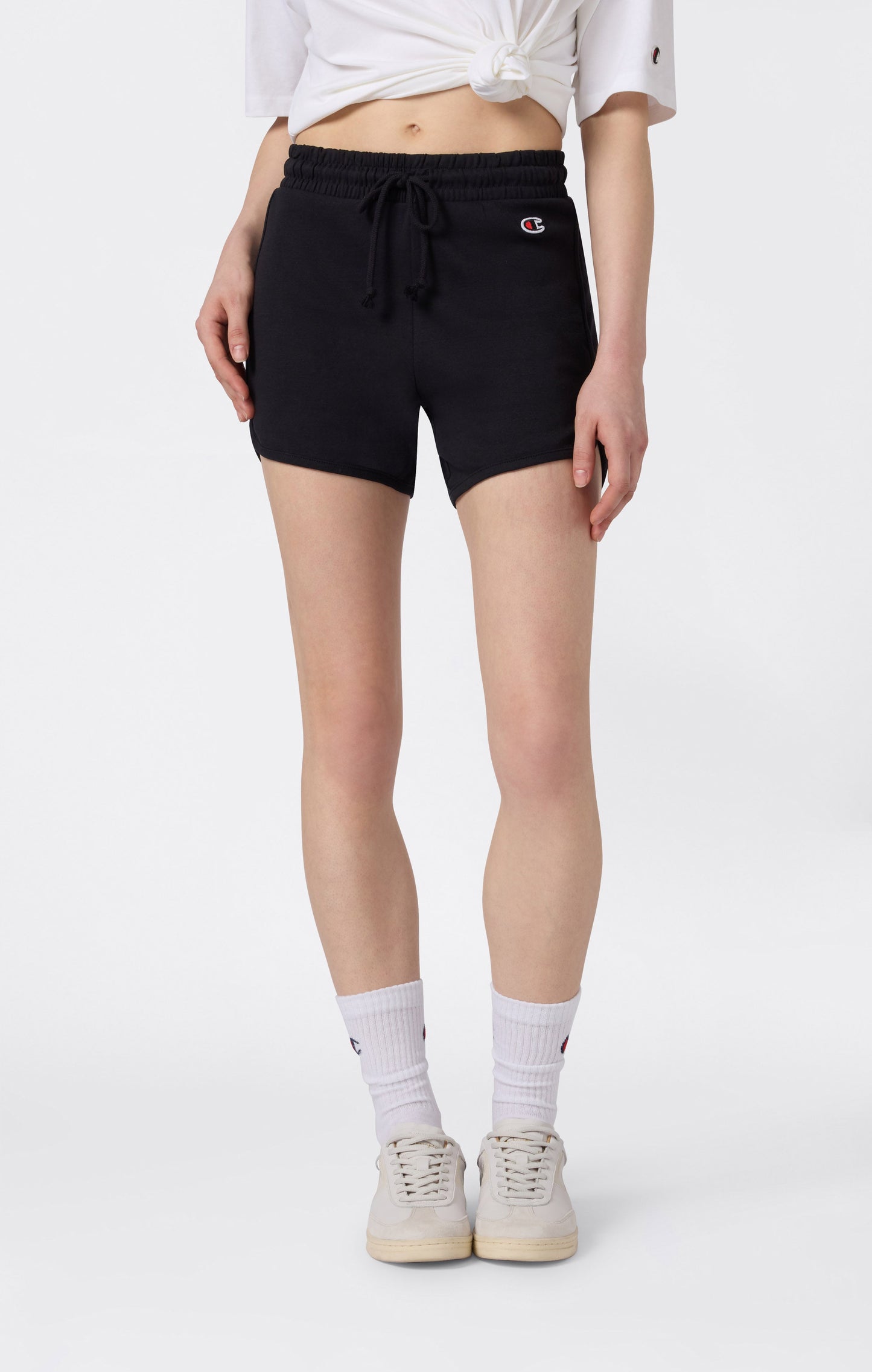 Gerippte Baumwollshorts für Damen – Icons