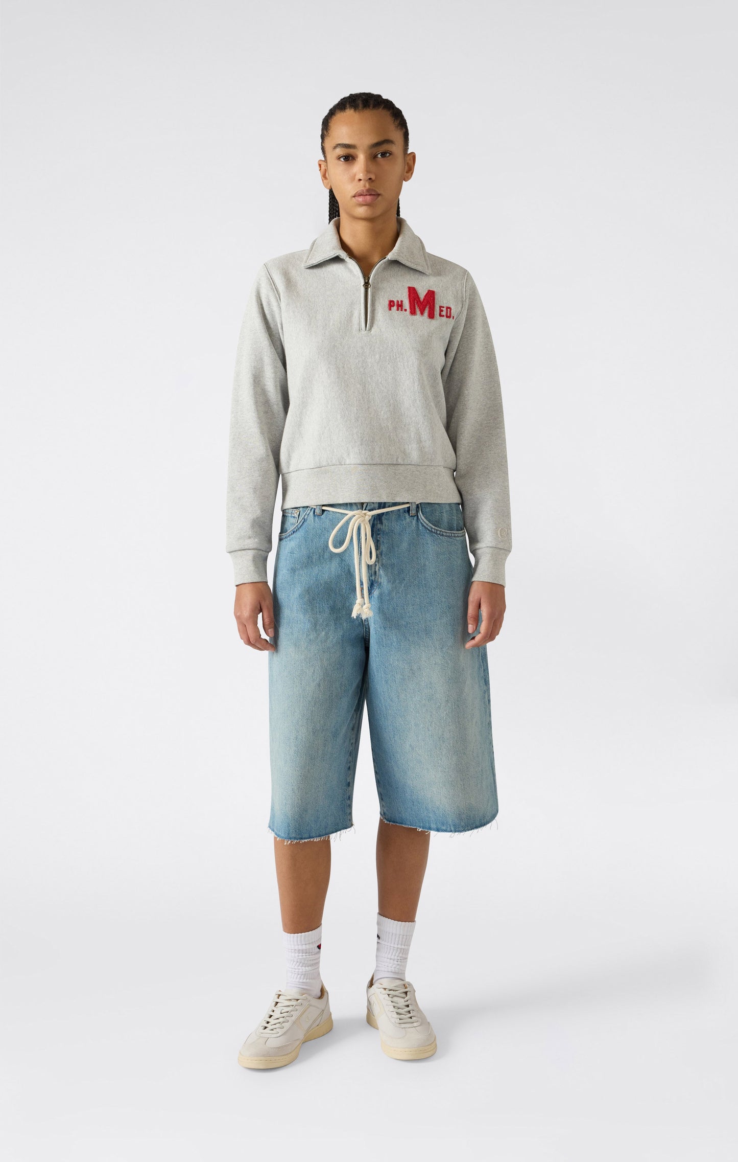 Women's Reverse Weave Half Zip Sweatshirt Time Capsule
