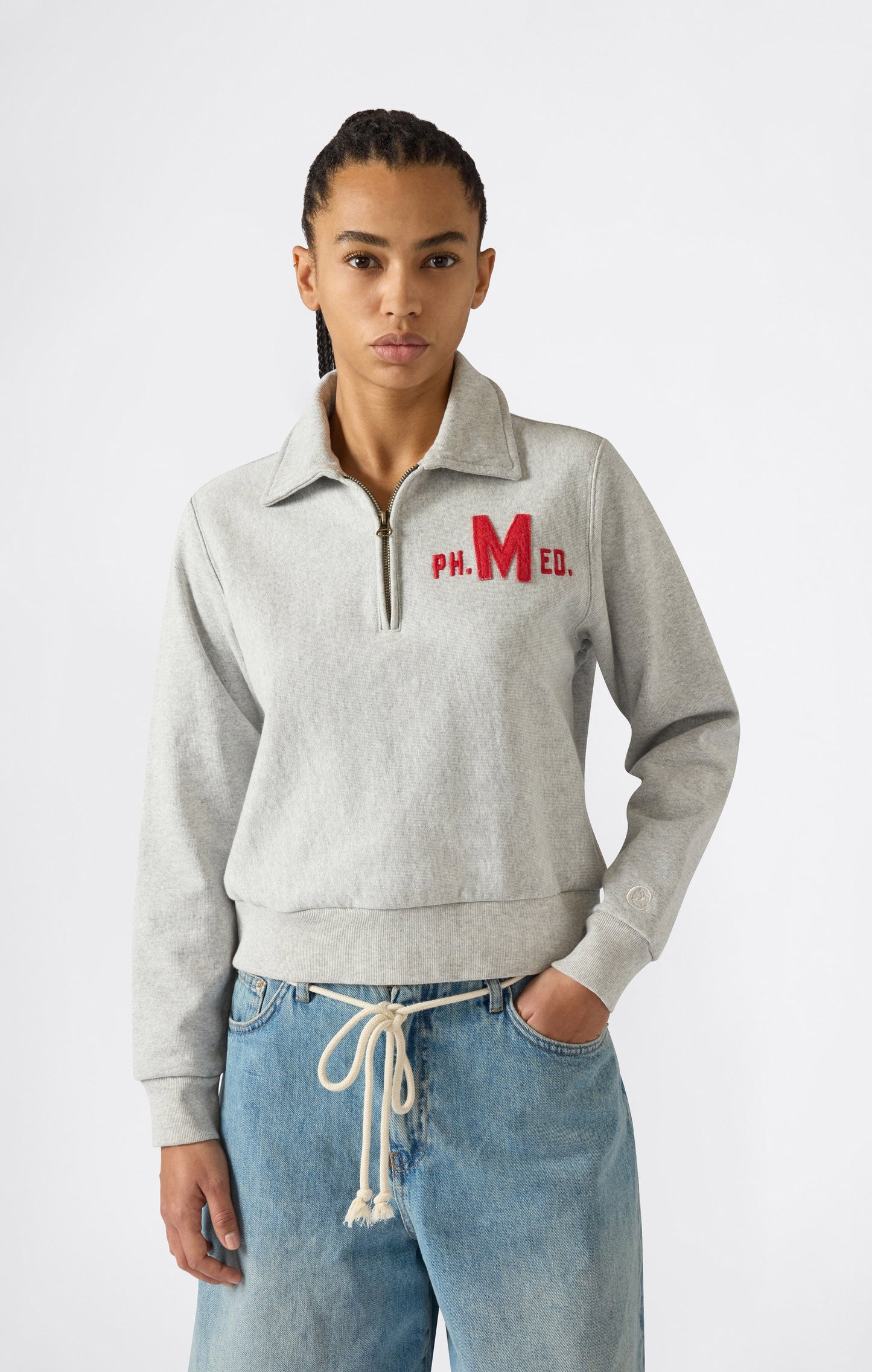 Women's Reverse Weave Half Zip Sweatshirt Time Capsule